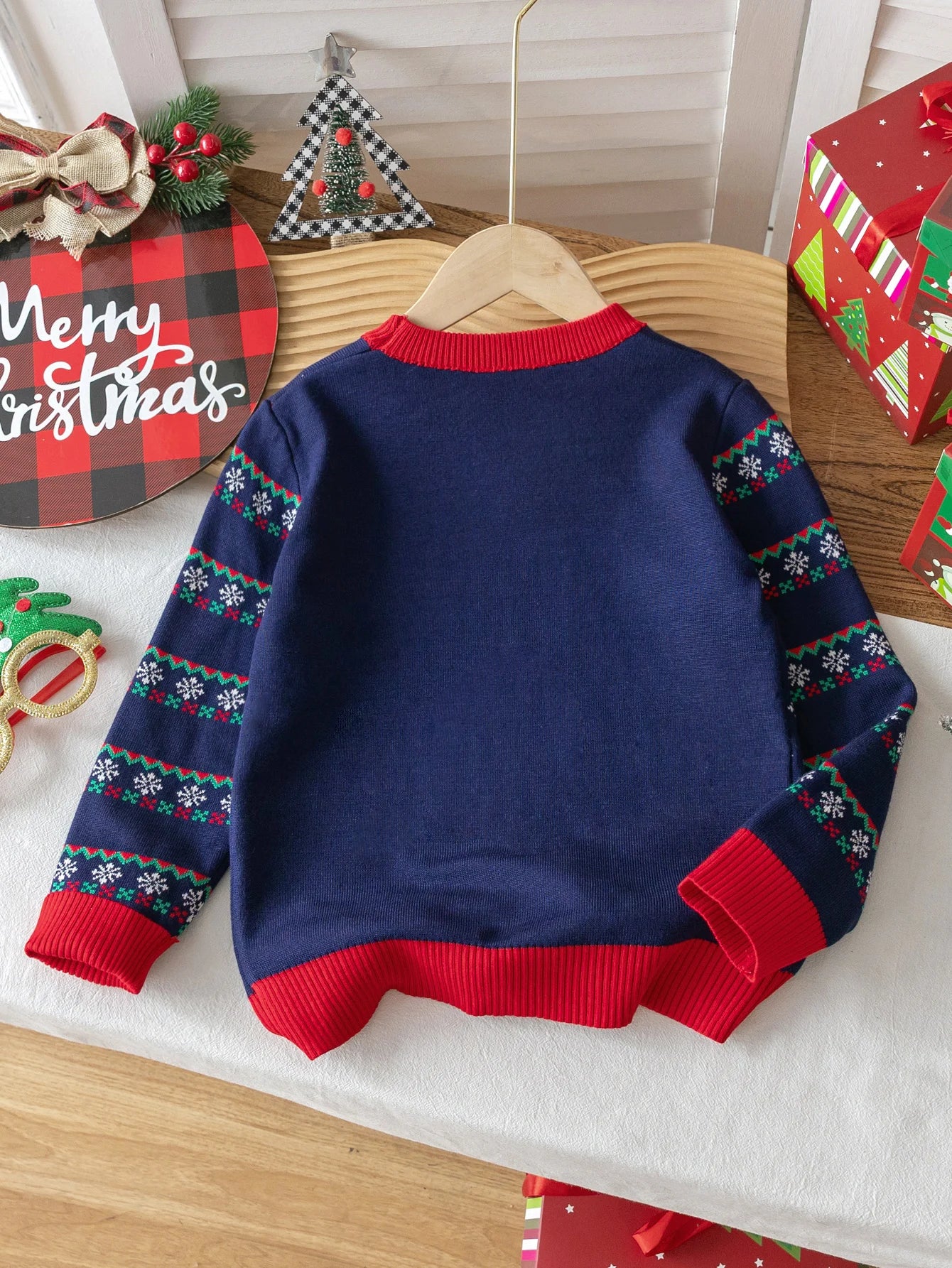 Adorable Kids Christmas Tree Knitted Sweater