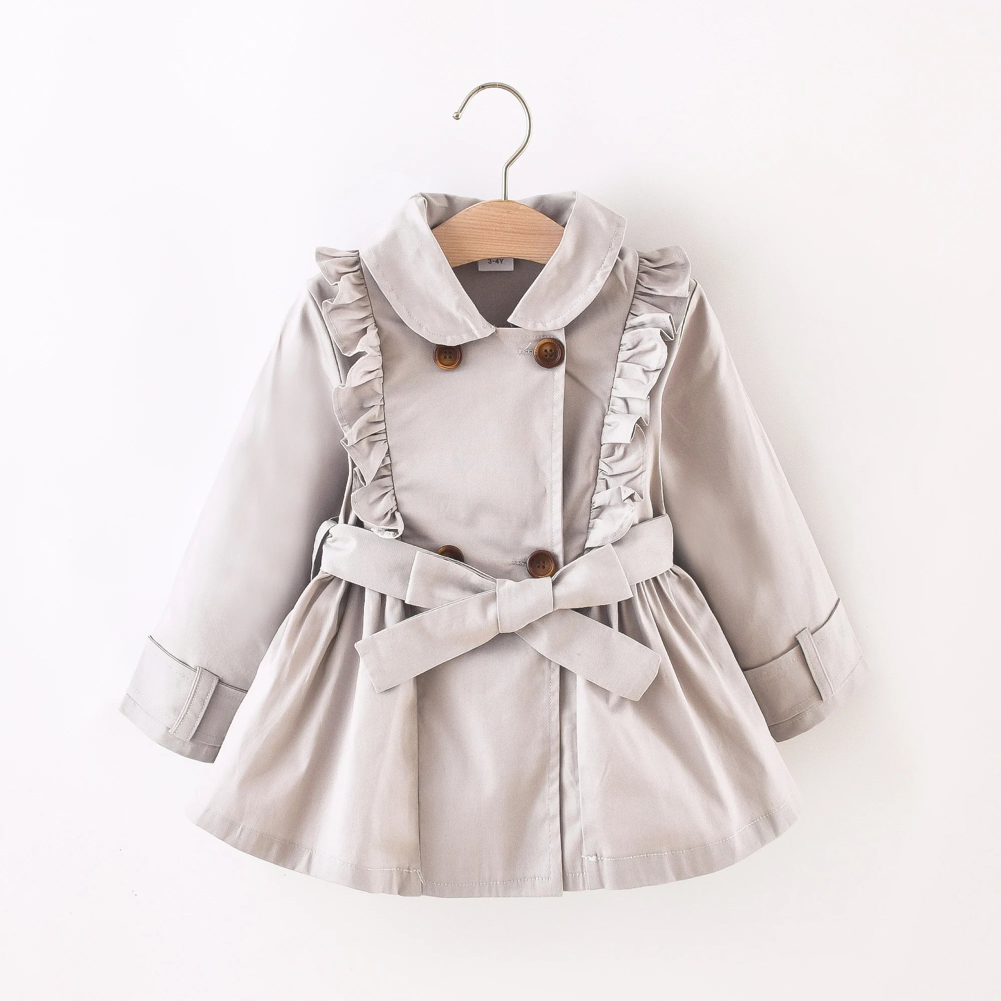 Cotton Baby Girls British Trench Coat