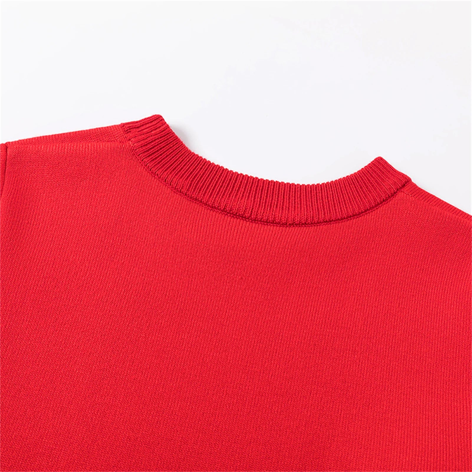 Reindeer Christmas Red Sweater for Girls Pullover