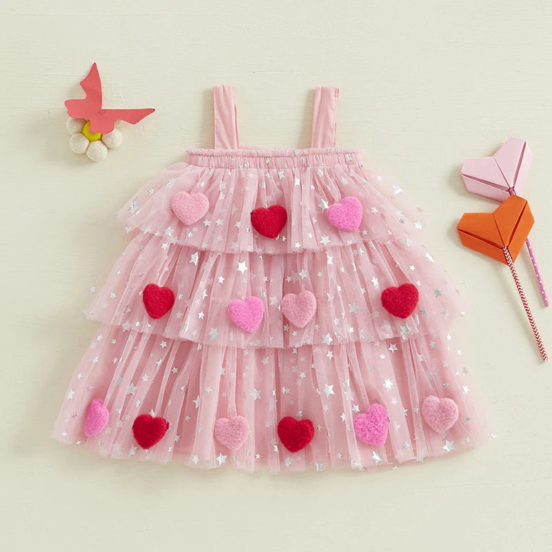Cute Mesh Tulle Dress for Girls