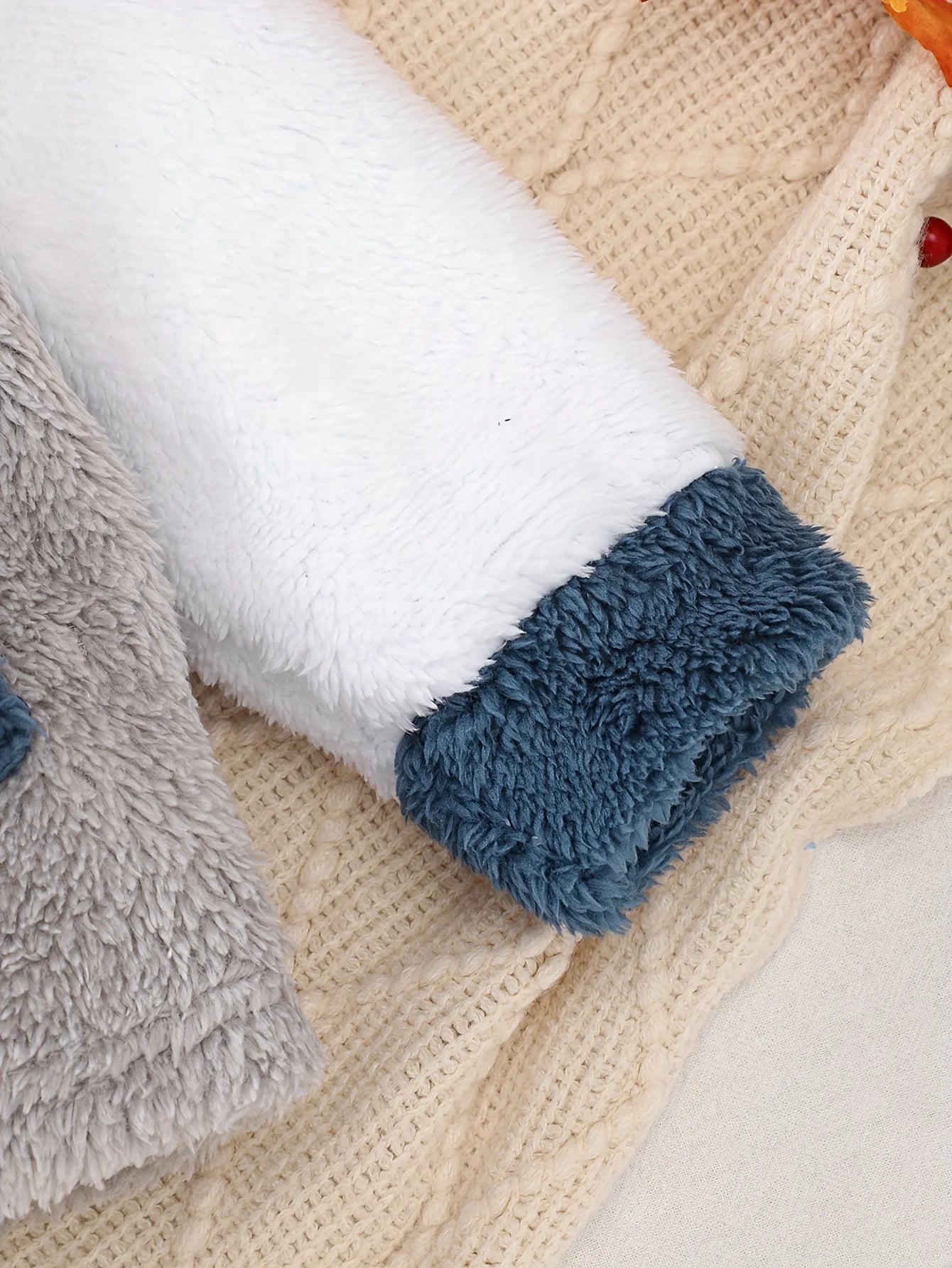 Boys Plush Hooded Winter Jacket