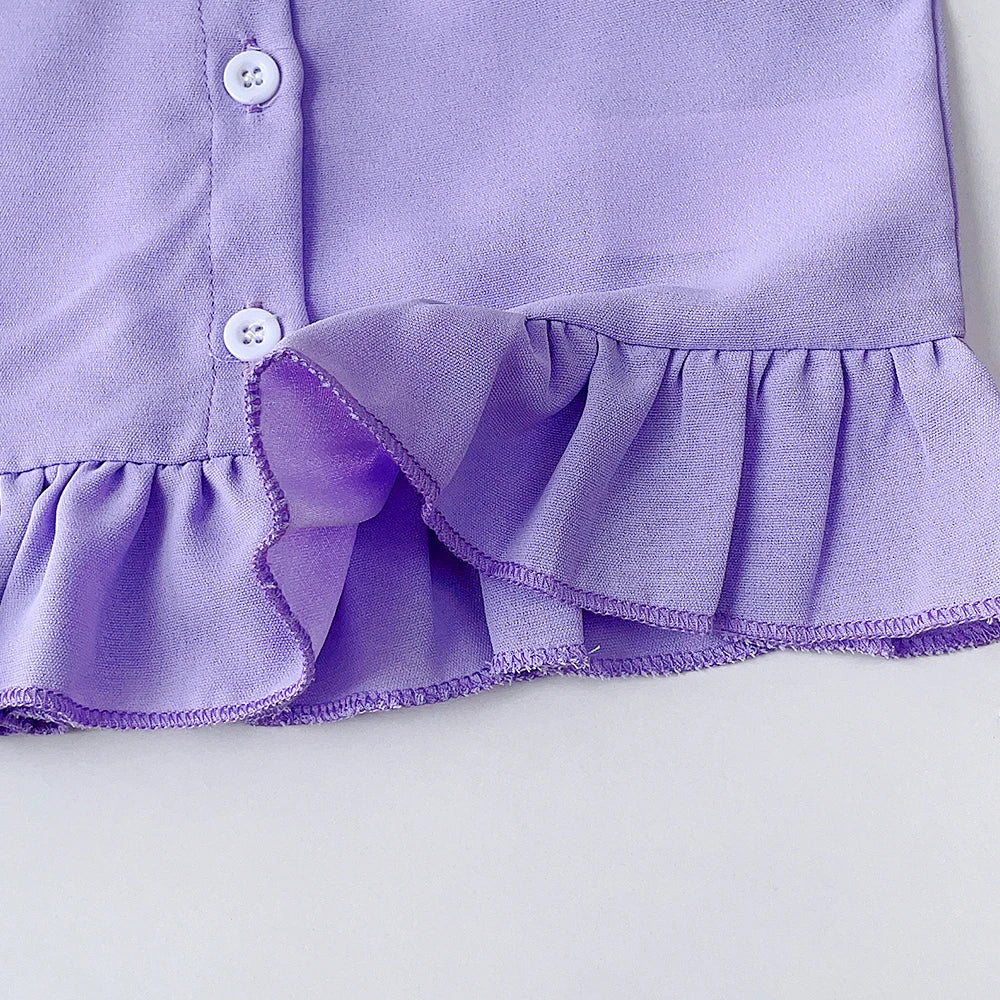 Bear Leader Girls' Summer Set – Solid Suspender T-Shirt Top & Floral Shorts, 2-Piece Kids Clothing Outfit