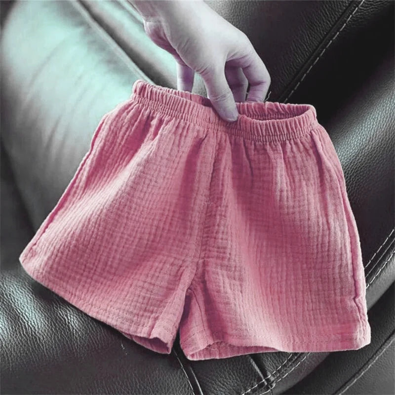 MOMSTAG Cotton Linen Kids' Shorts