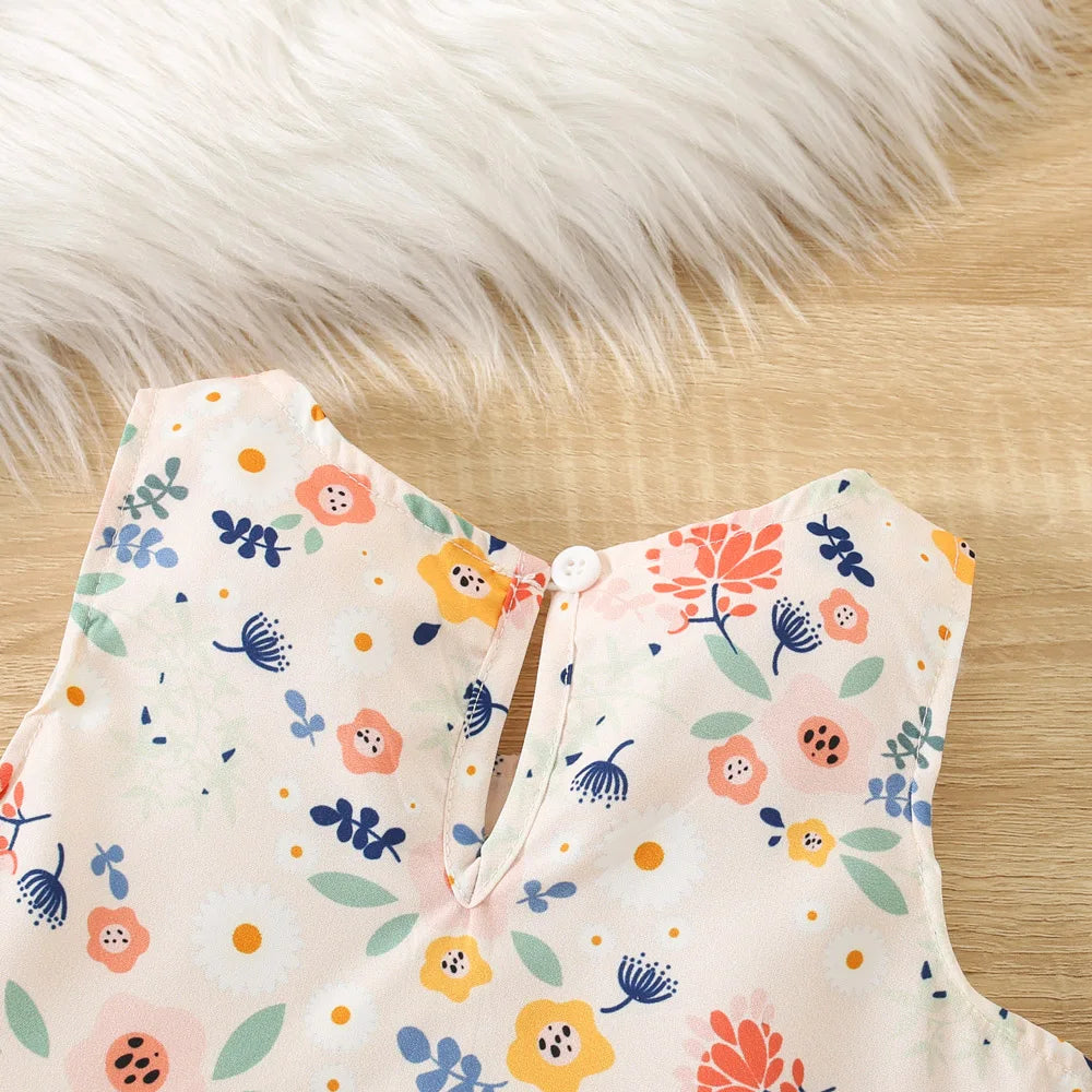 Floral Sleeveless Top & Shorts Set (Girls)