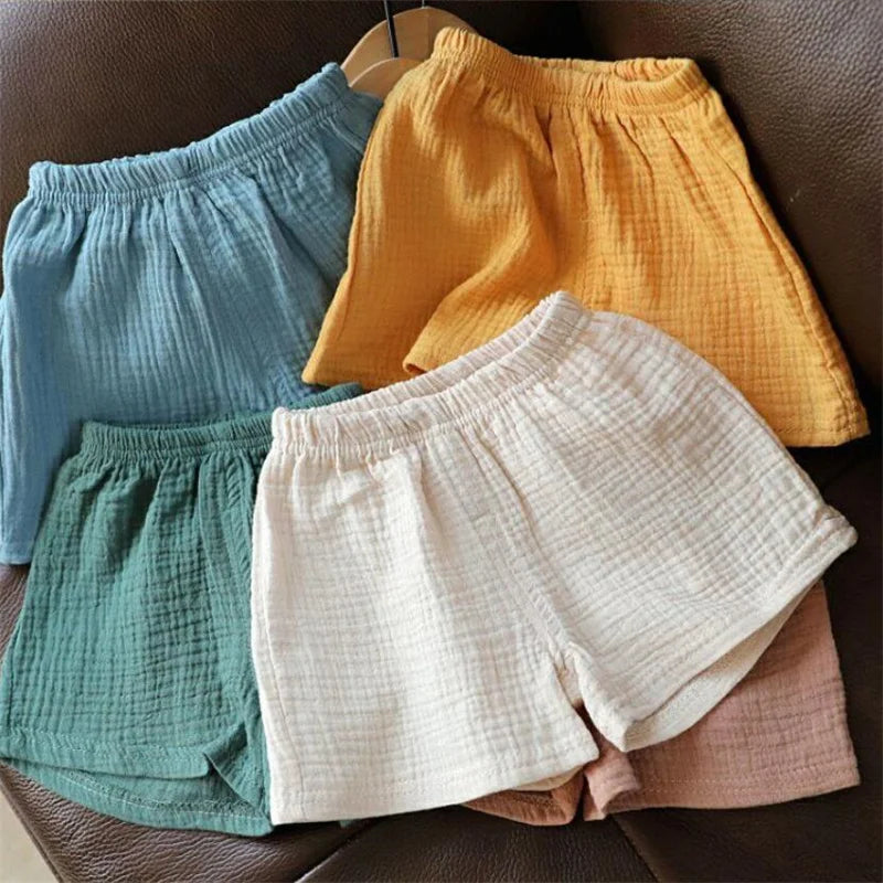 MOMSTAG Cotton Linen Kids' Shorts