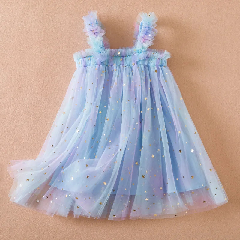 Rainbow Unicorn Tulle Princess Dress (Girls)