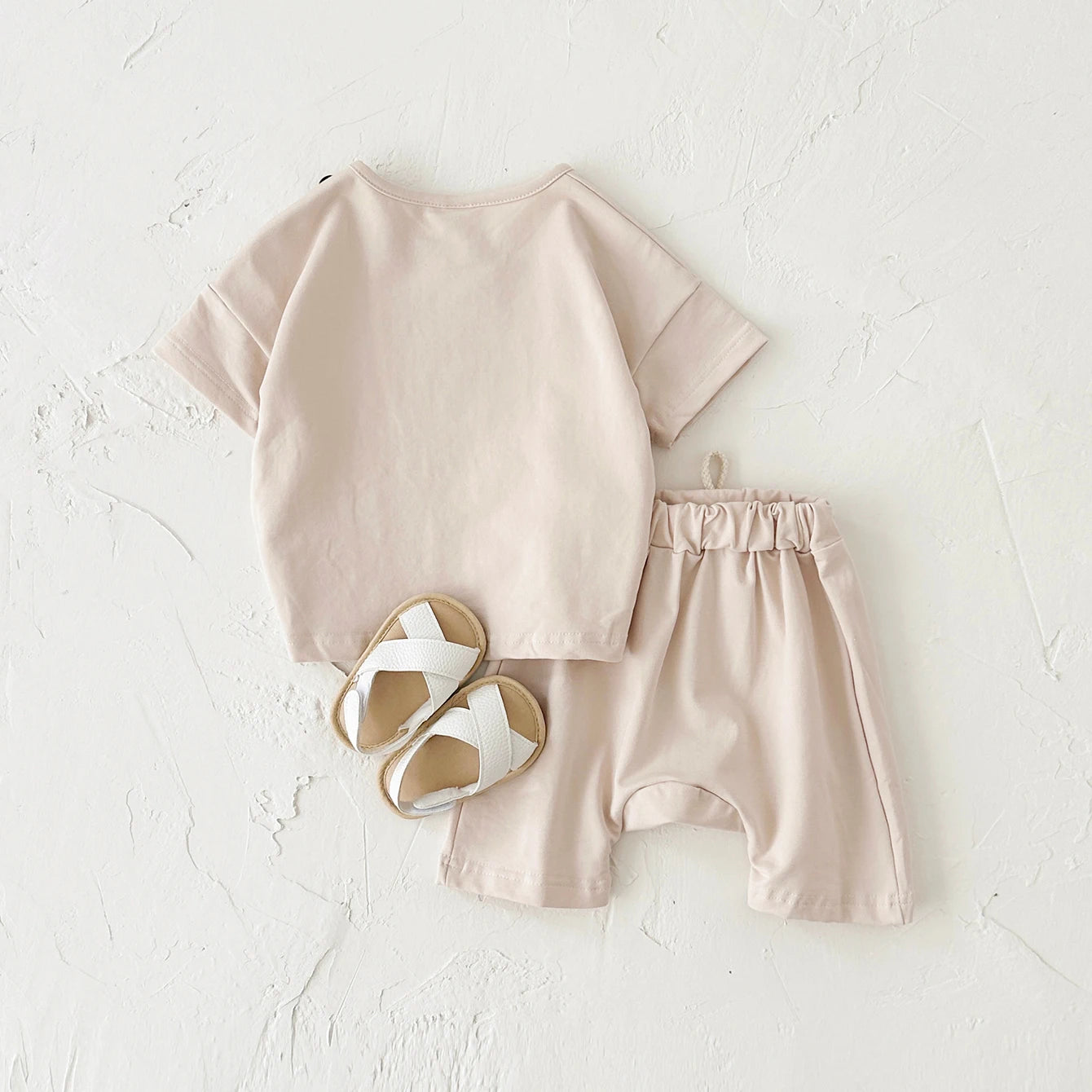 Baby Summer Outfit – 2-Piece Infant Clothes Set, Ice Cream & Sun Print T-Shirt with Shorts, Casual Wear for Boys & Girls