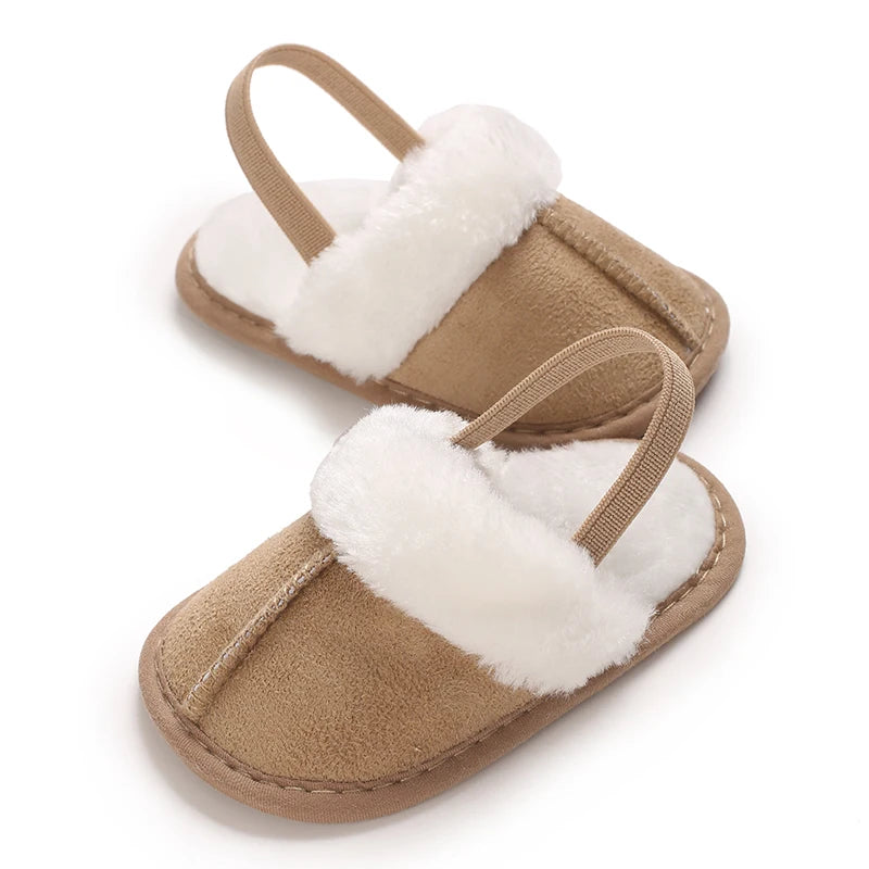 Cute Plush Baby Slippers