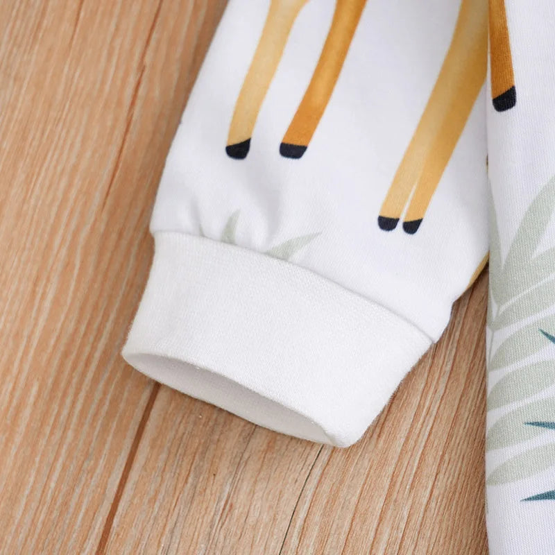 MOMSTAG Newborn Cartoon Animal Bodysuit