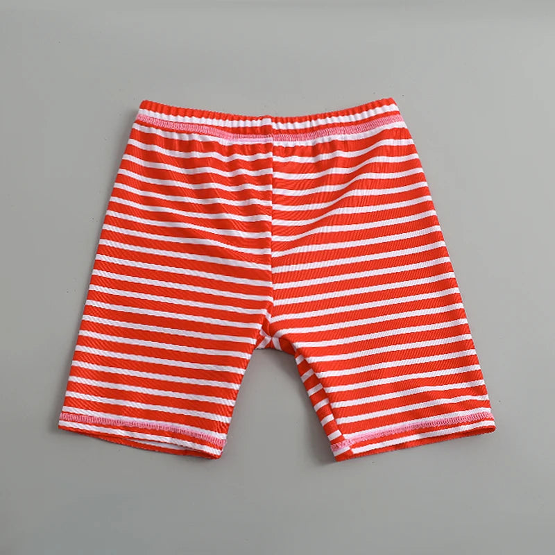 Kids’ Cartoon Swimwear Set – Long Sleeve Sun Protection Bathing Suits for Boys & Girls