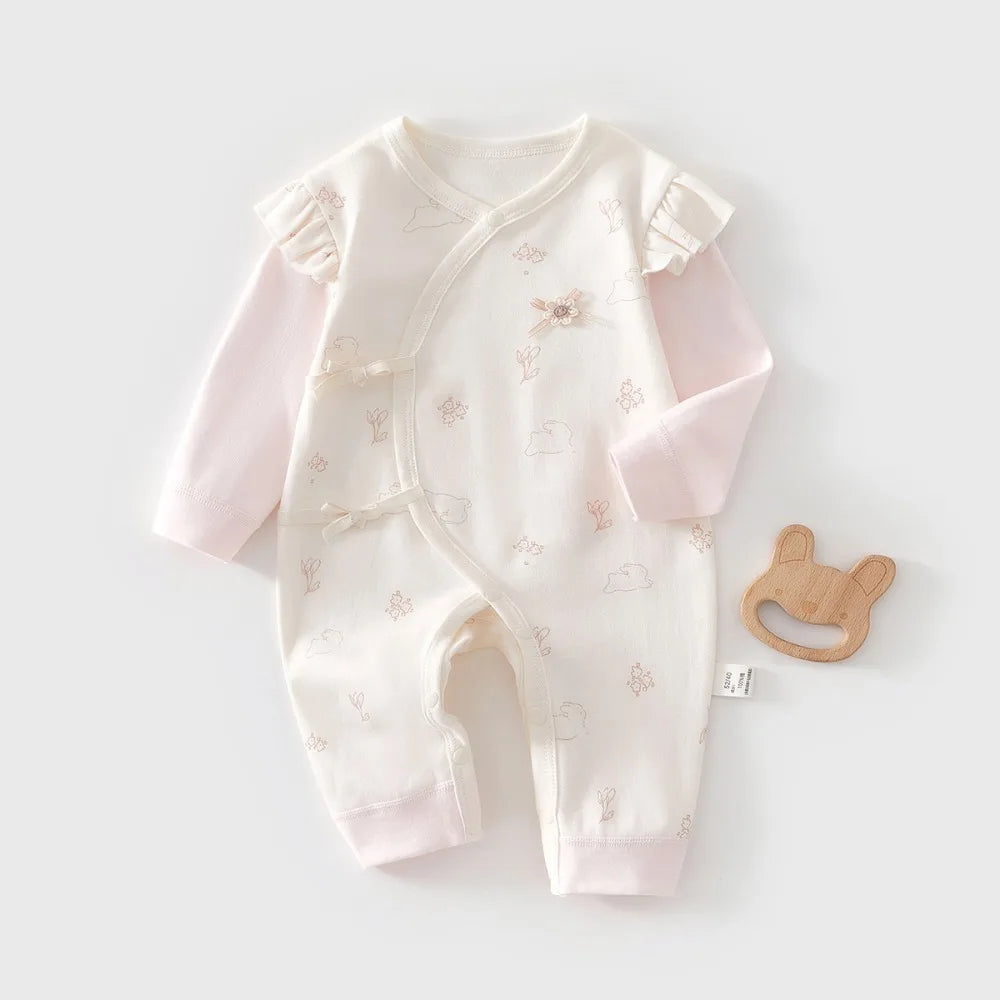 Cotton Cartoon Butterfly Outfit (0-6M)