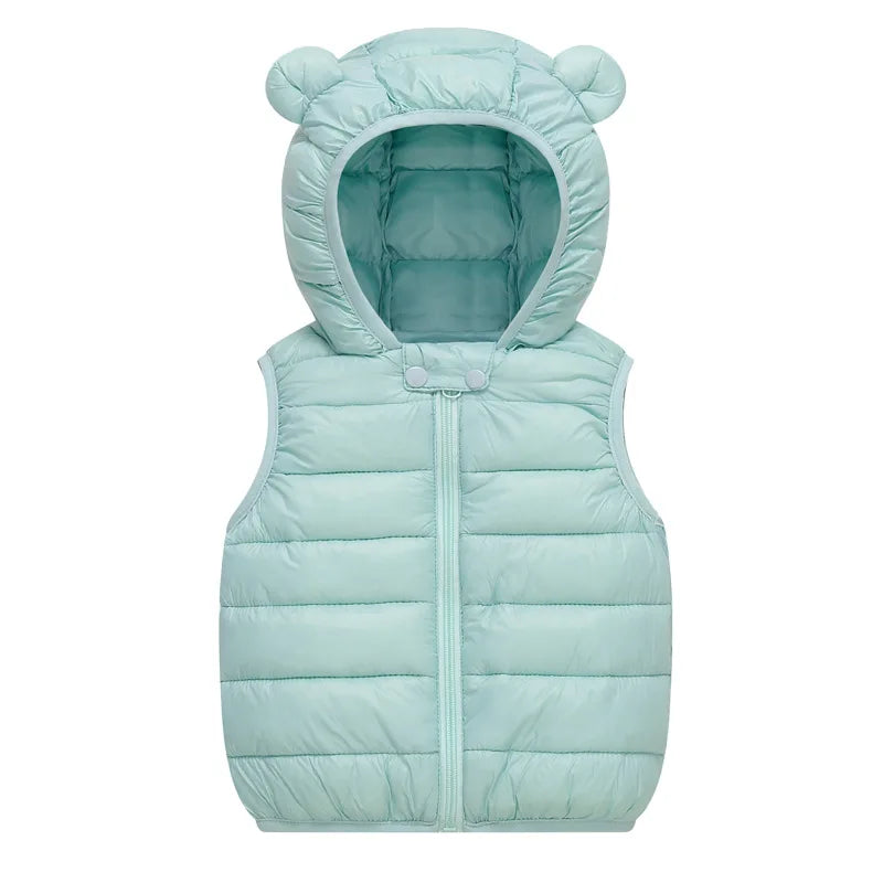 Kids Hooded Vest Winter 1–6Y