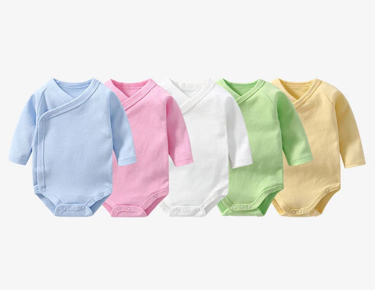 Cotton Soft Long-Sleeve Baby Bodysuit – Unisex Newborn & Toddler Outfit