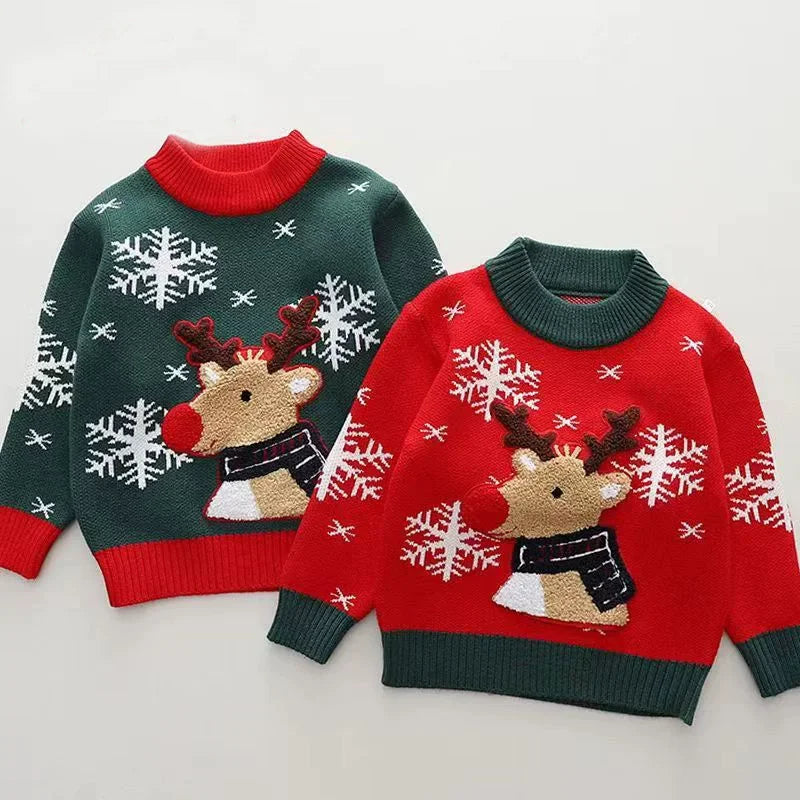 Kids Cashmere Christmas Warm Knit Sweater