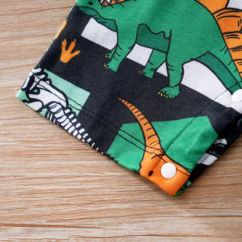 MOMSTAG Newborn Cartoon Dinosaur Bodysuit