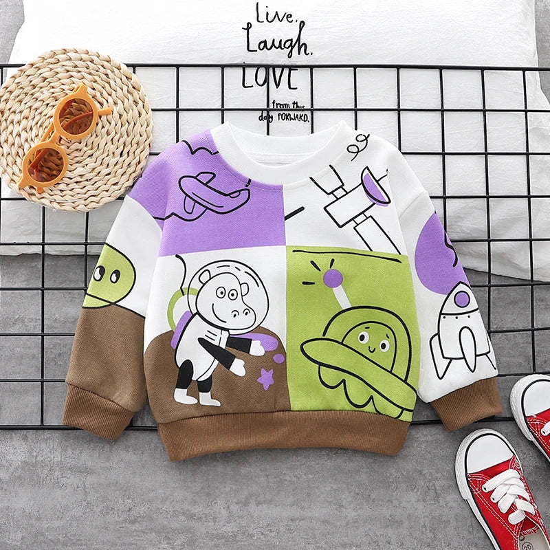 Baby Colorful Cartoon Pullover