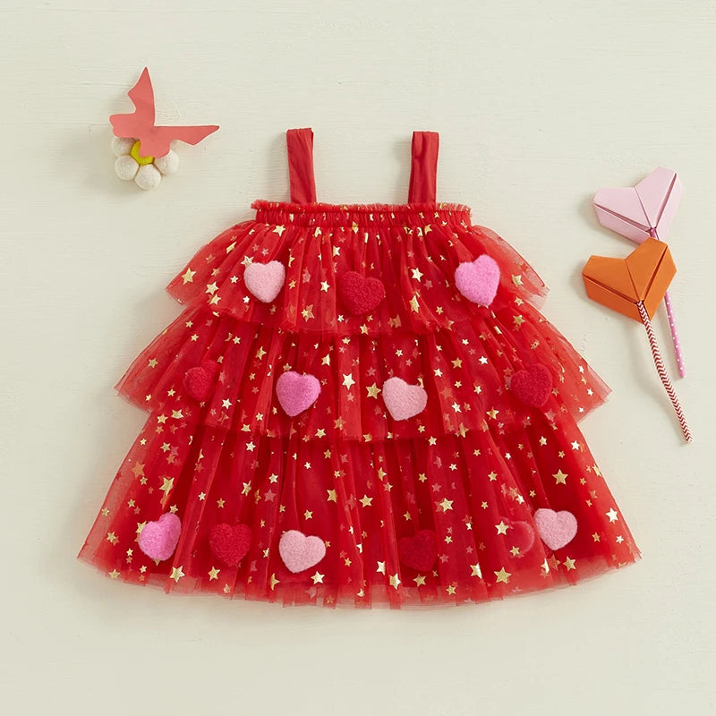 Cute Mesh Tulle Dress for Girls