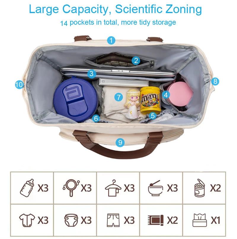 MOMSTAG 3-in-1 Diaper Bag