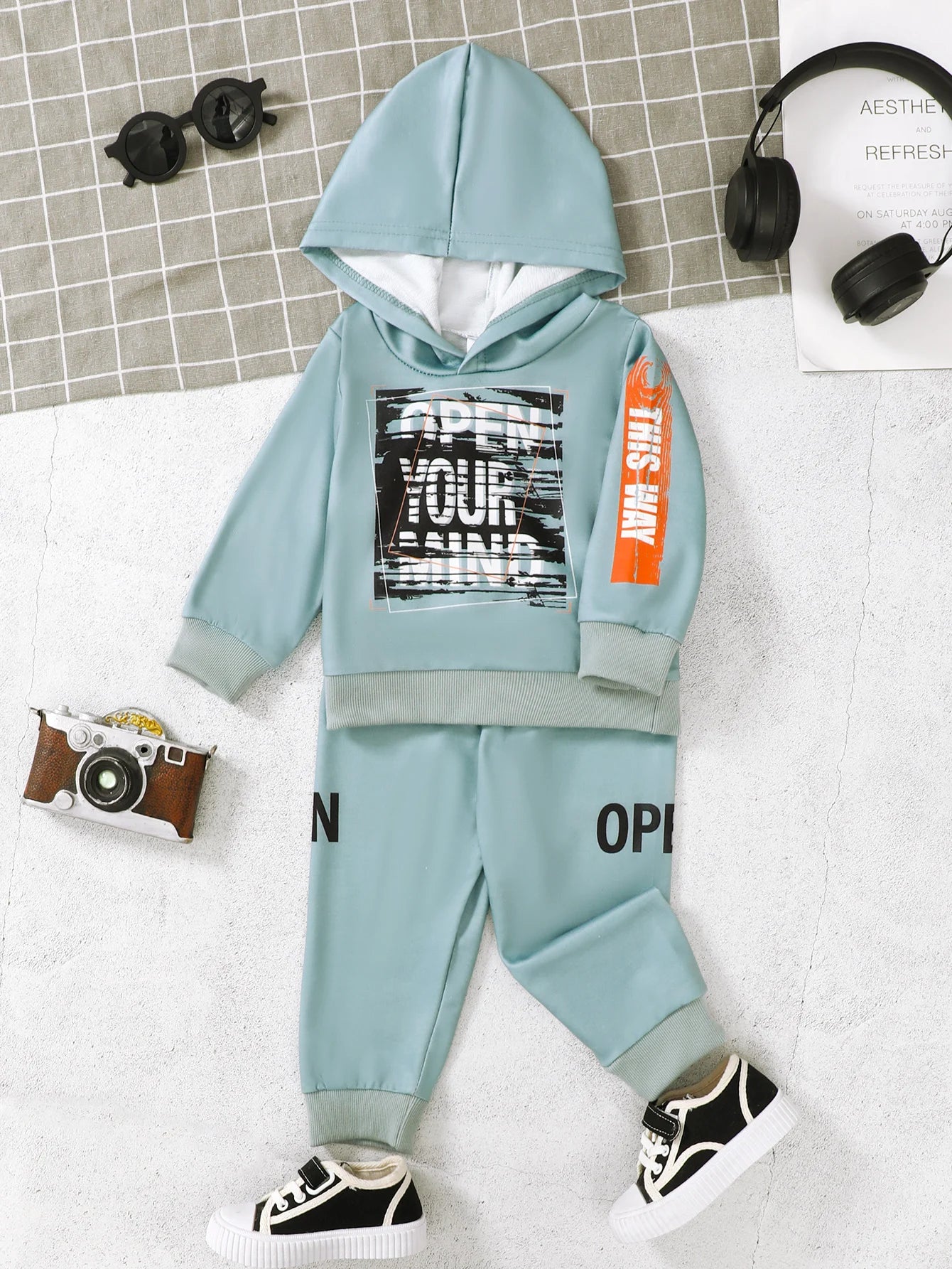 Baby Graphic Hoodie Outfit Set 6M–3Y