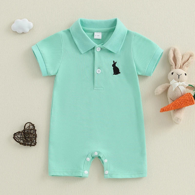 Infant Boy Short Sleeve Jumpsuit