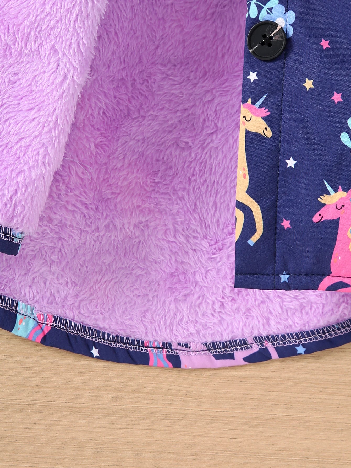 Girls Purple Fleece Winter Jacket