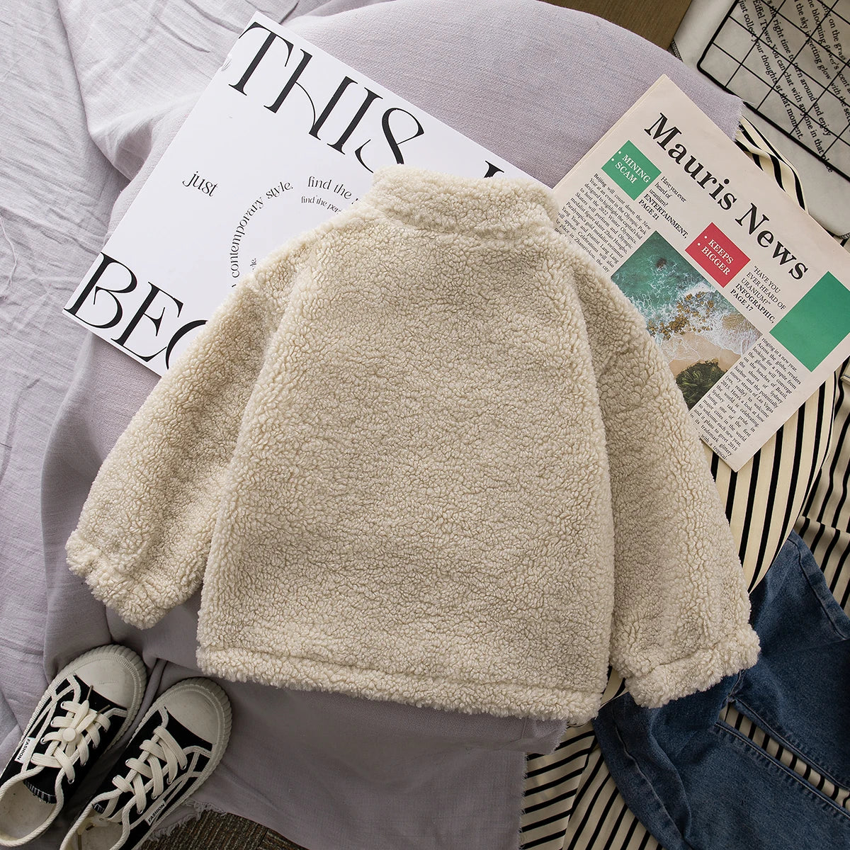 Baby Girl Winter Turtleneck Sweatshirt