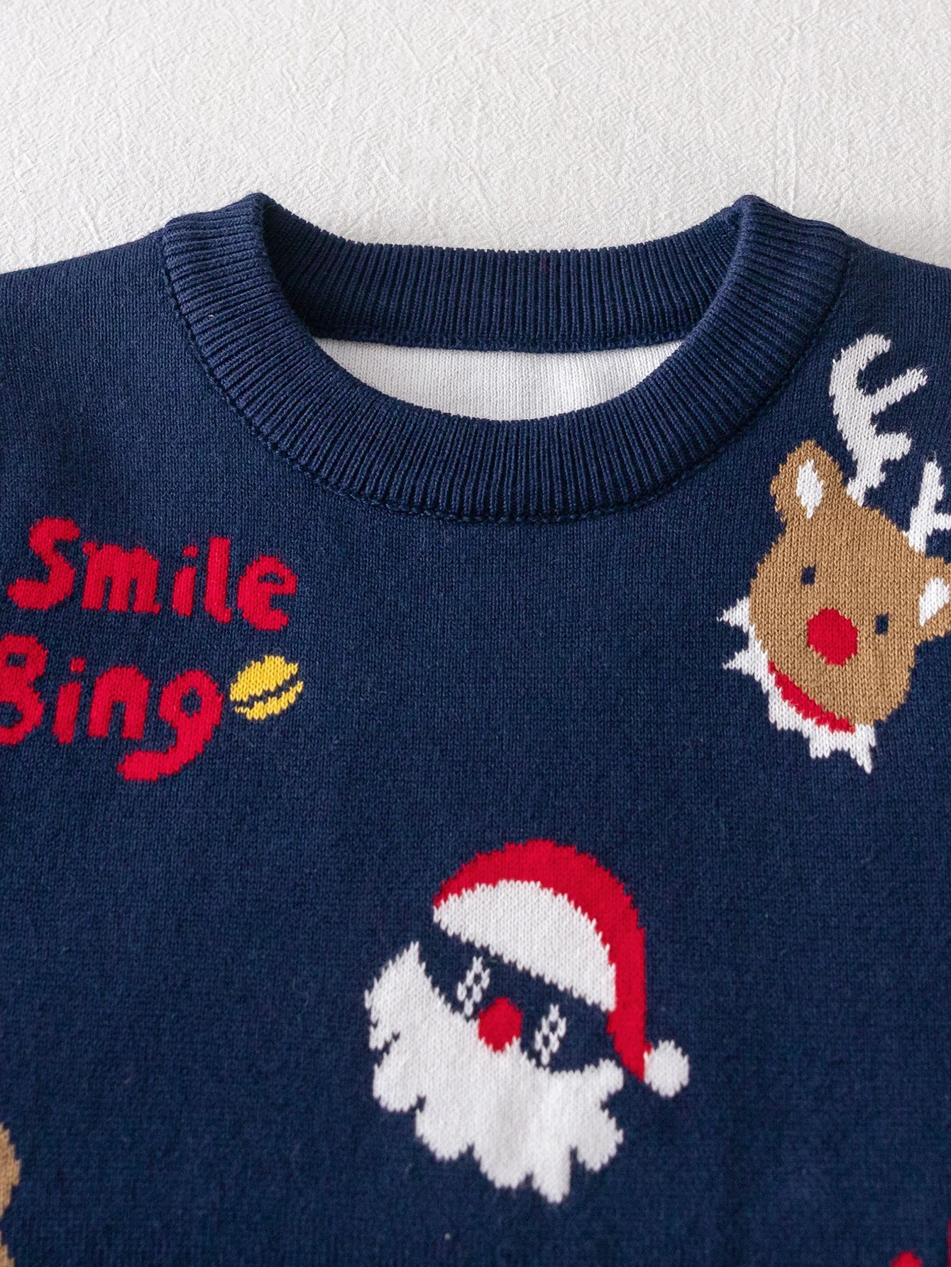 Kids Christmas Tree Sticker Print Sweater