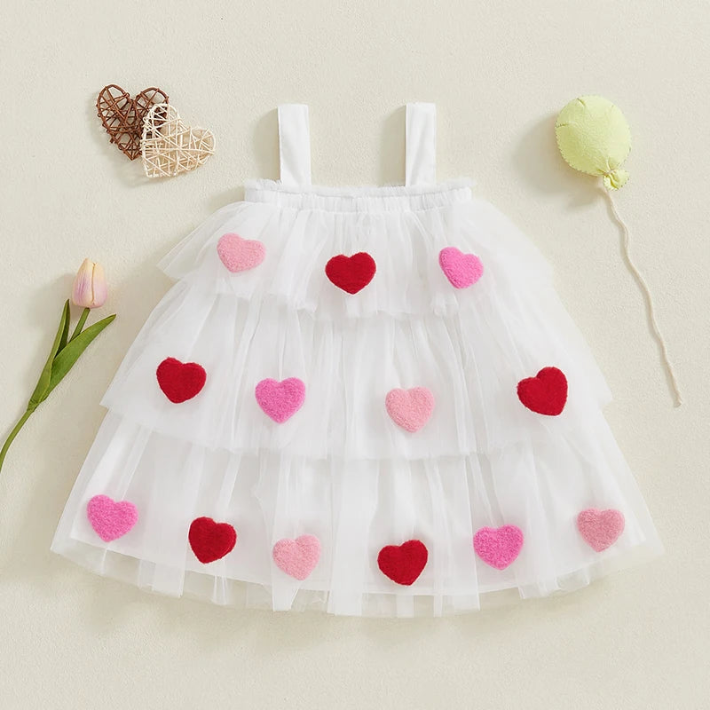 Cute Mesh Tulle Dress for Girls