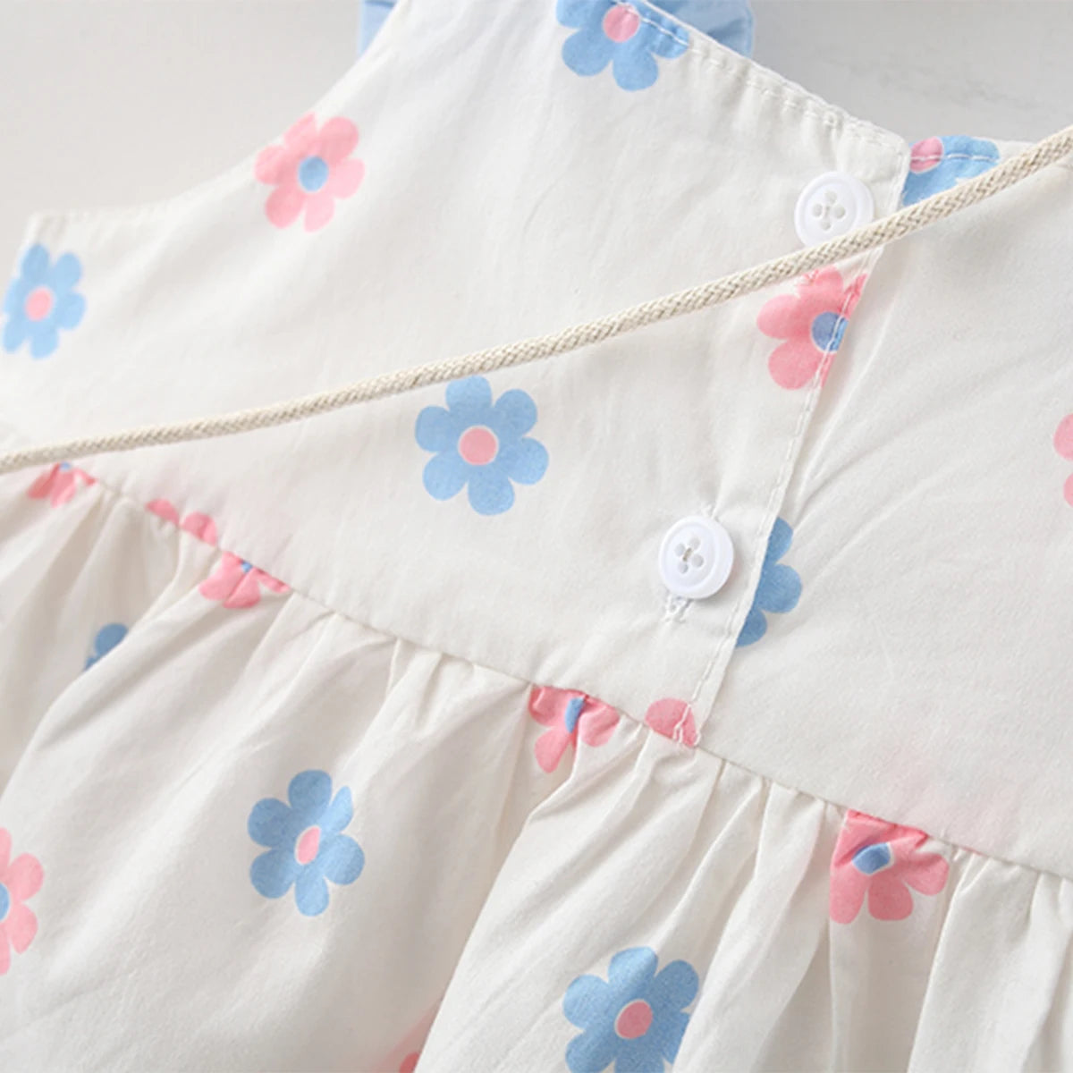 Printed Summer Dress with Bag – Girls