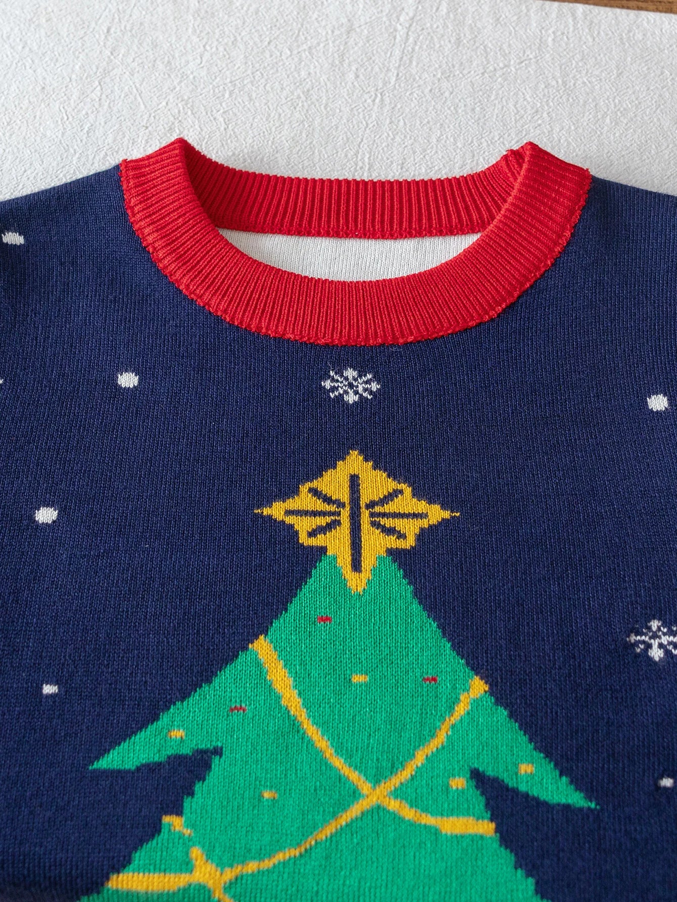 Adorable Kids Christmas Tree Knitted Sweater