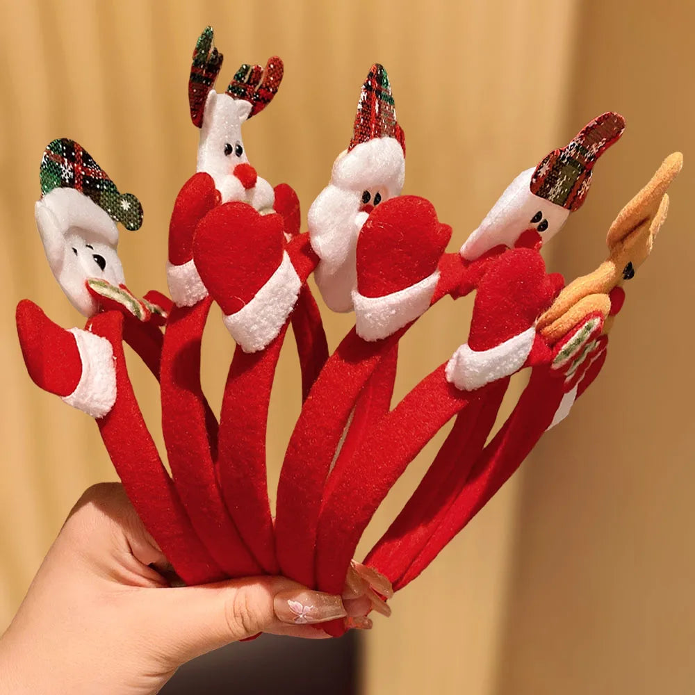 5Pcs Christmas Hairband Set
