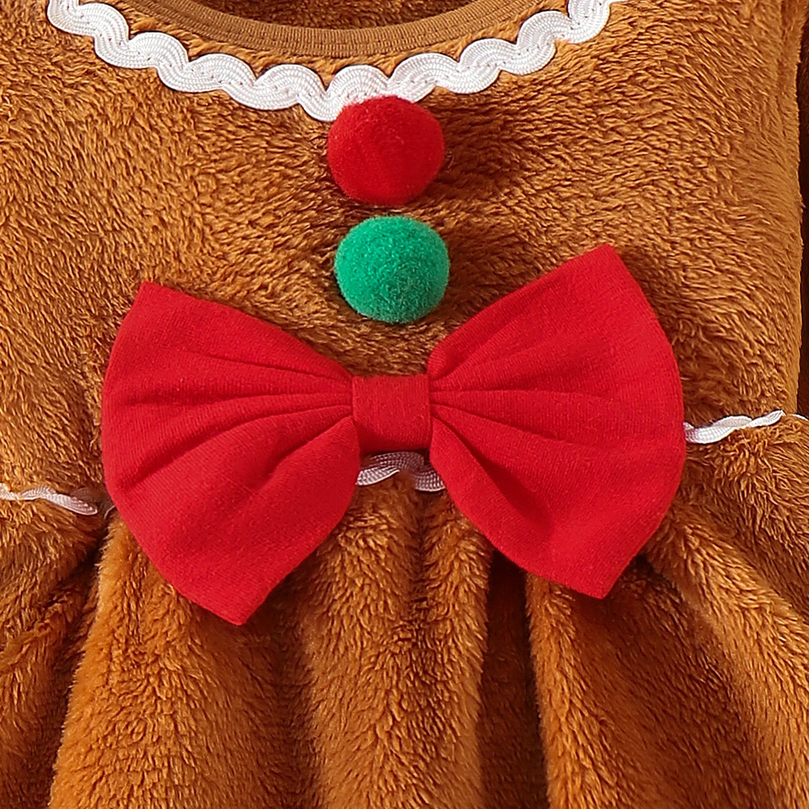 Cozy Winter Long-Sleeved Dress for Baby Girls