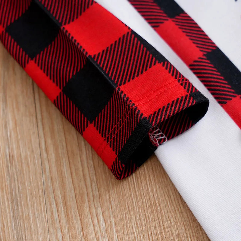 Christmas Baby Gentleman Plaid Jumpsuit Set