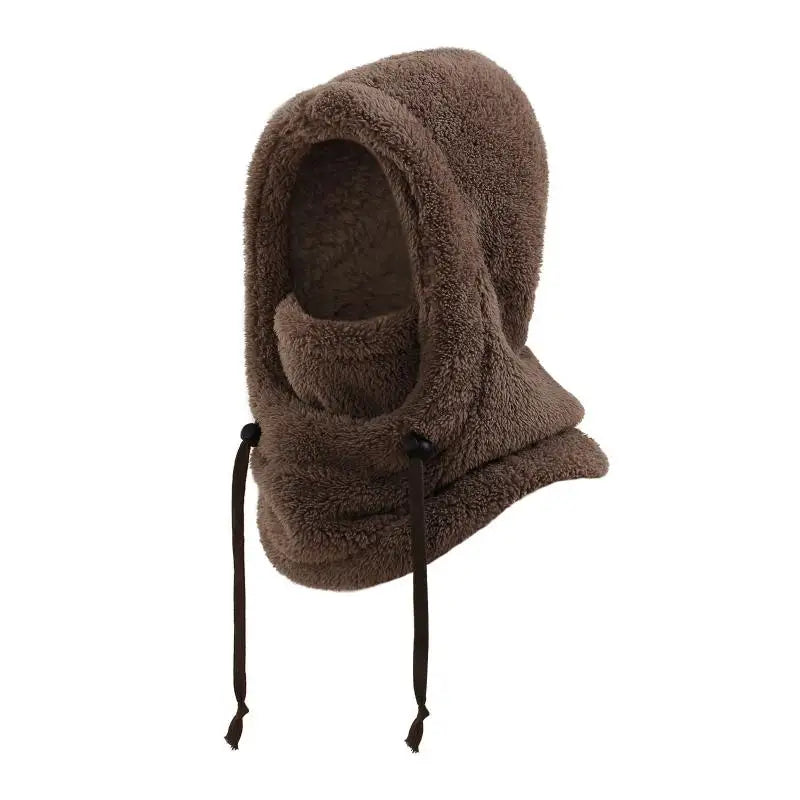 Kids Plush Balaclava Winter Hat Scarf
