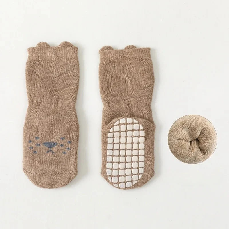 Cute Anti-slip Winter Cotton Kids Baby Socks