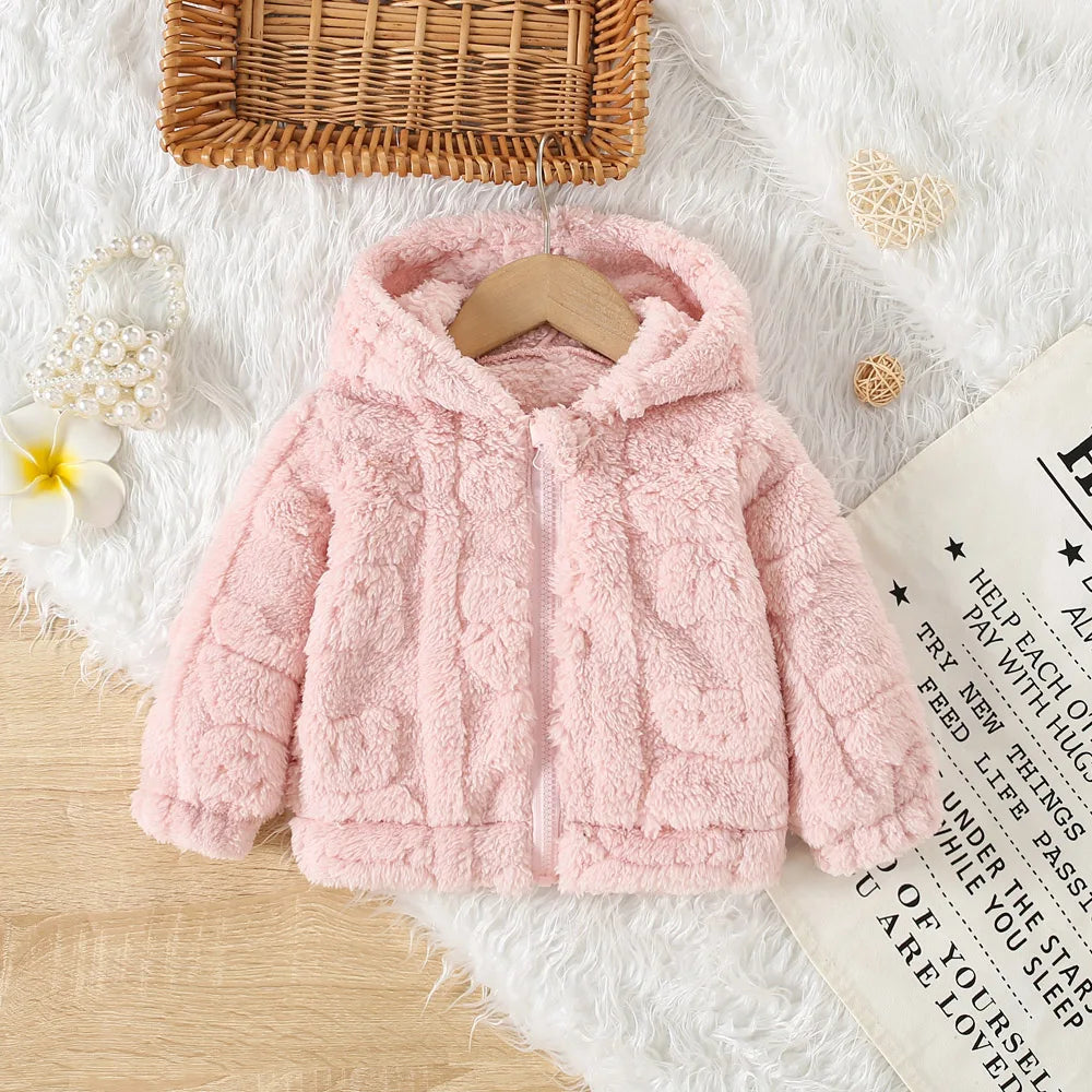 Baby Girl Heart Fleece Jacket