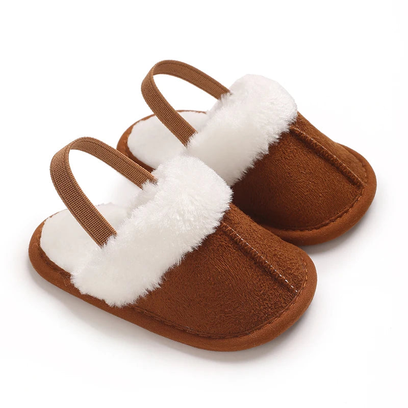 Cute Plush Baby Slippers