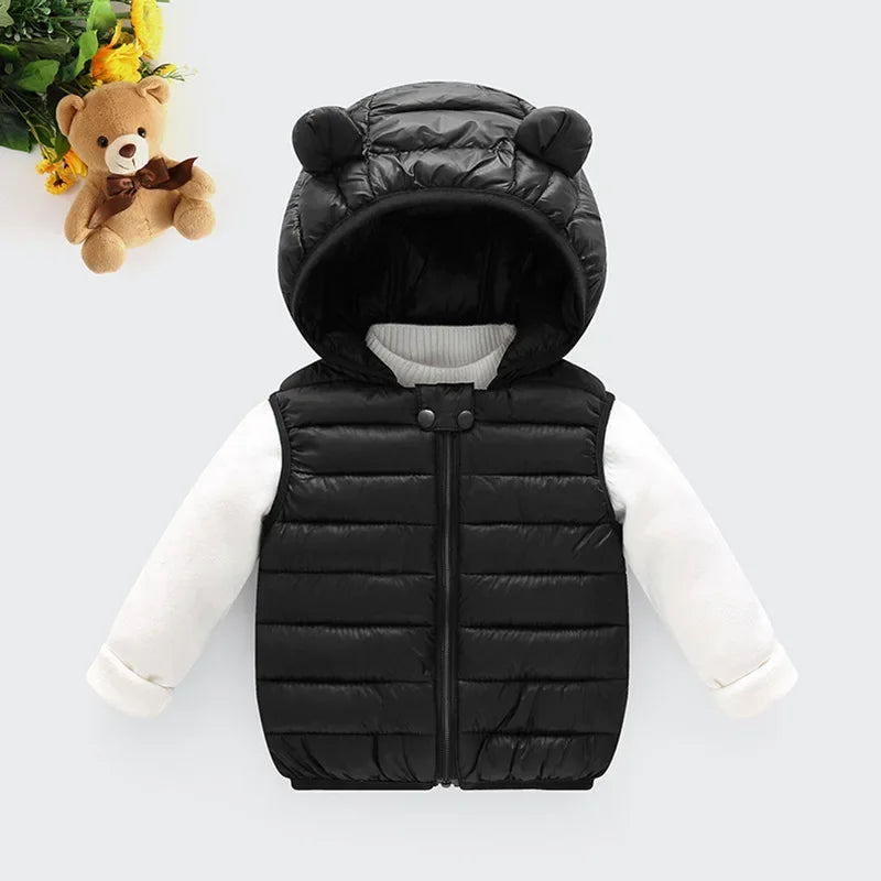 Kids Hooded Vest Winter 1–6Y