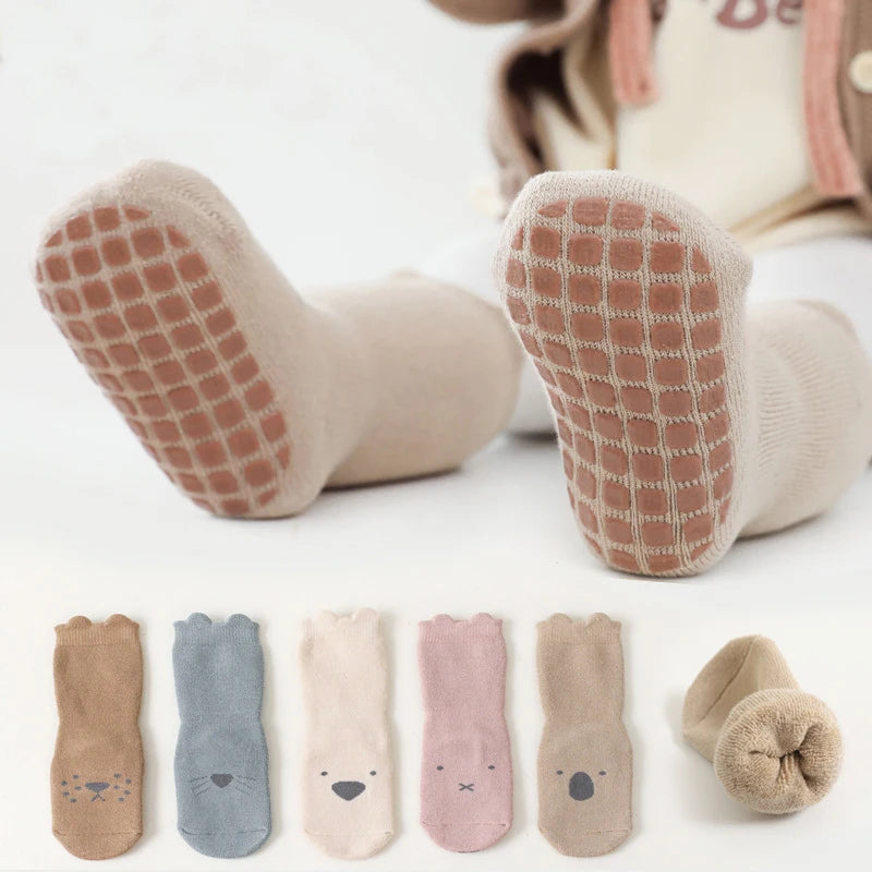 Cute Anti-slip Winter Cotton Kids Baby Socks