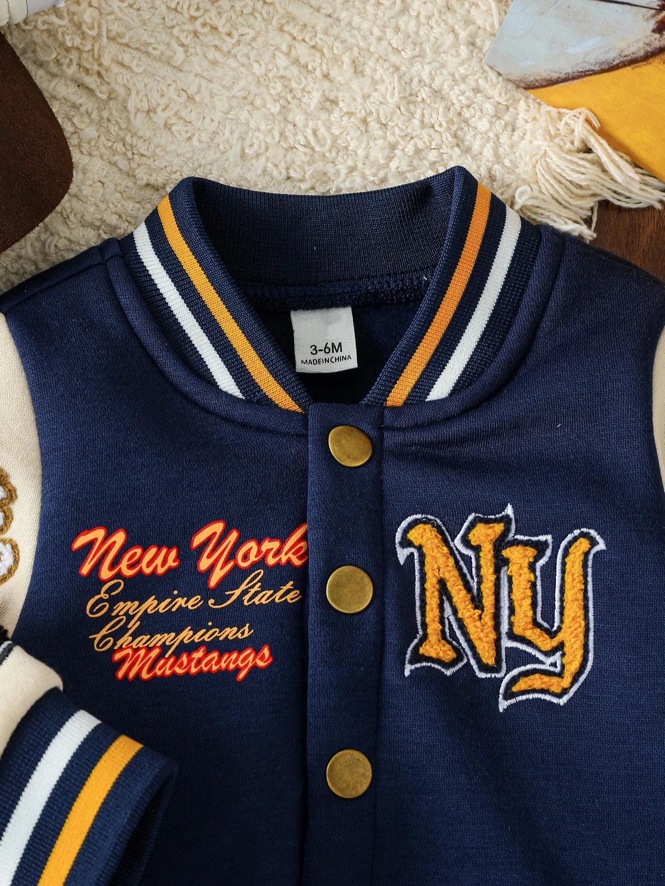 Baby Boy Baseball Jacket Cardigan 3M-3Y