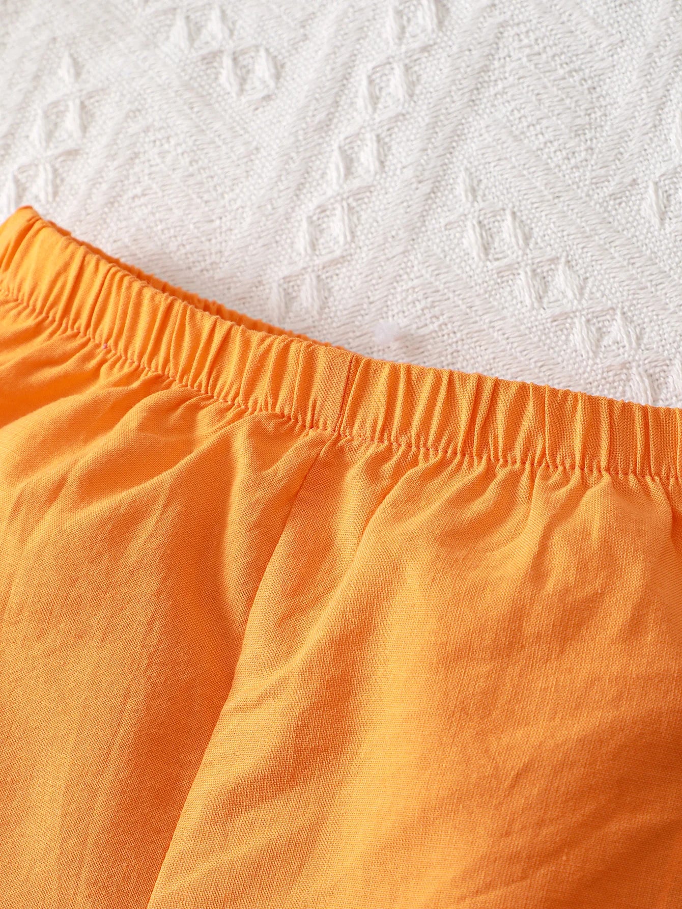 Baby Boy Coconut Print Bow Shirt & Shorts Set