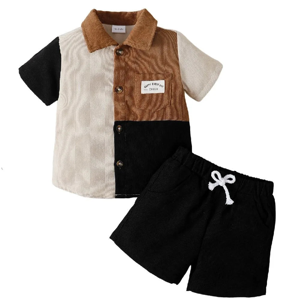 Color Block Short Sleeve Set (Boys)