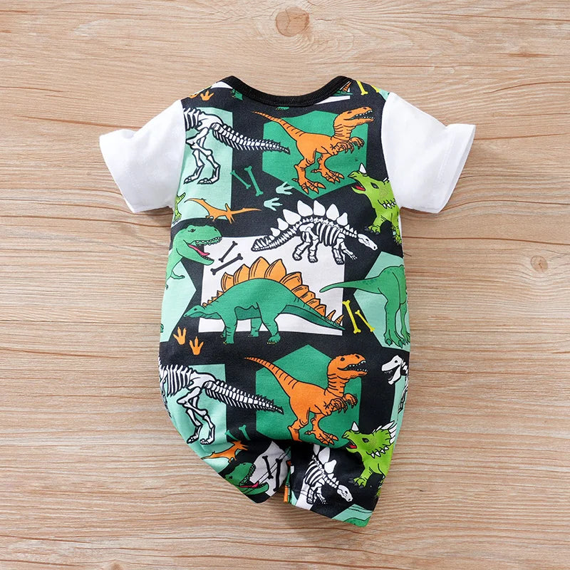 MOMSTAG Newborn Cartoon Dinosaur Bodysuit