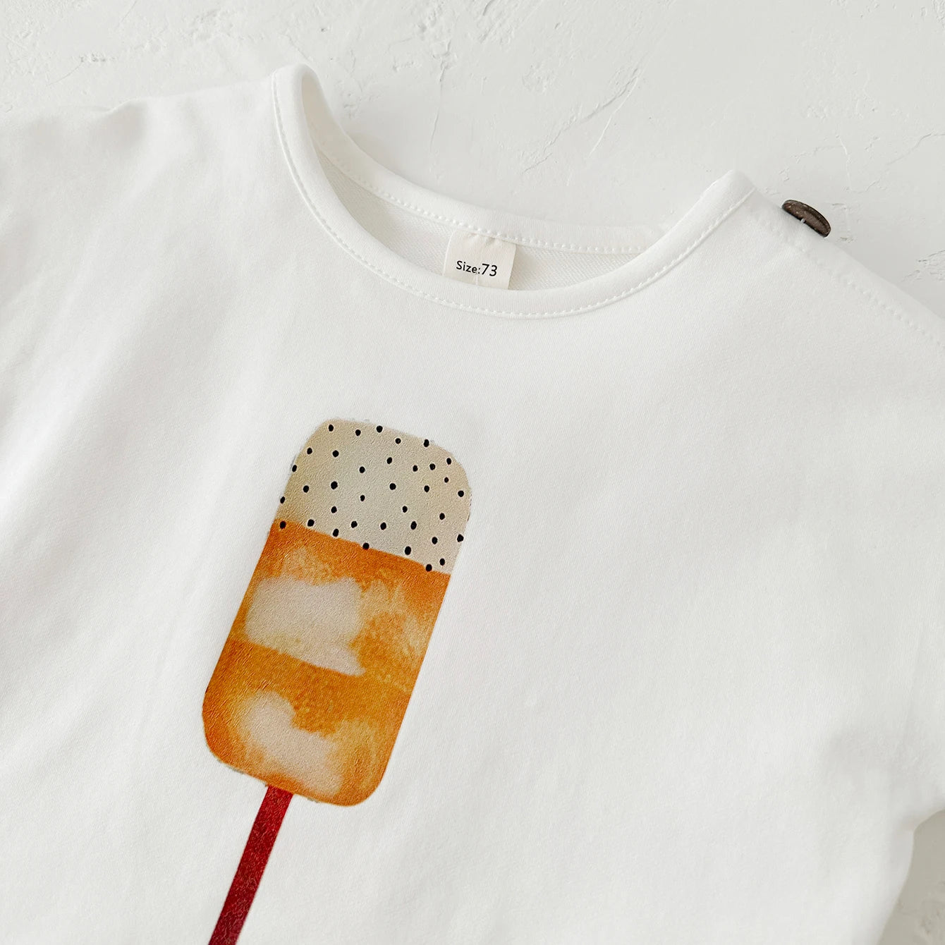 Baby Summer Outfit – 2-Piece Infant Clothes Set, Ice Cream & Sun Print T-Shirt with Shorts, Casual Wear for Boys & Girls