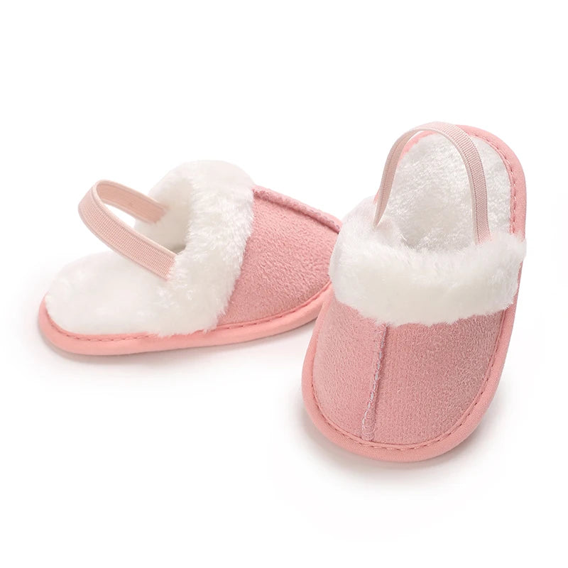 Cute Plush Baby Slippers