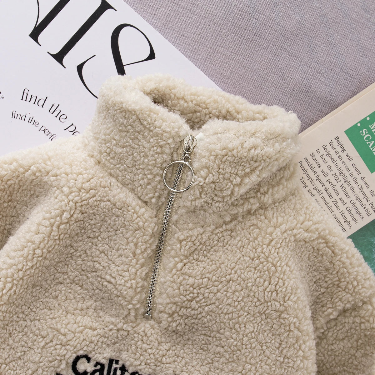 Baby Girl Winter Turtleneck Sweatshirt