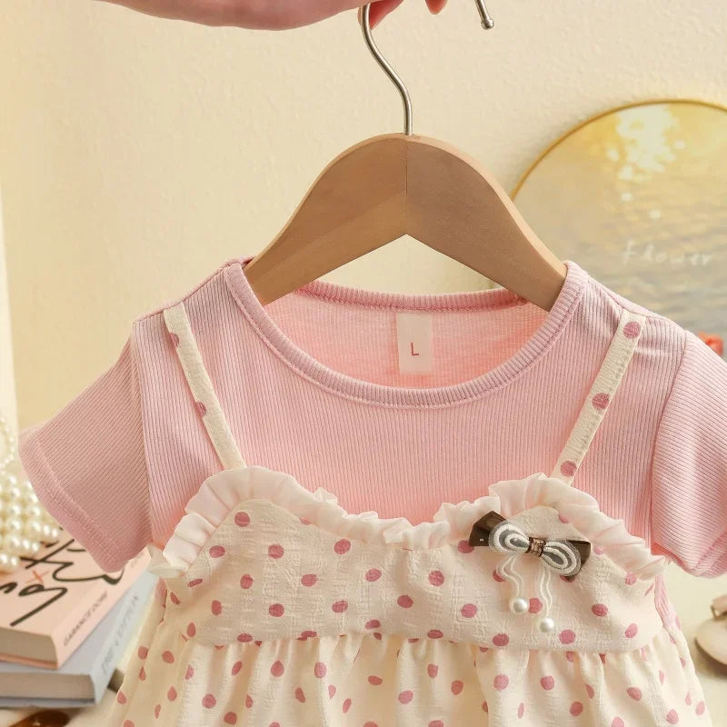 Polka Dot Two Pieces Baby Girl