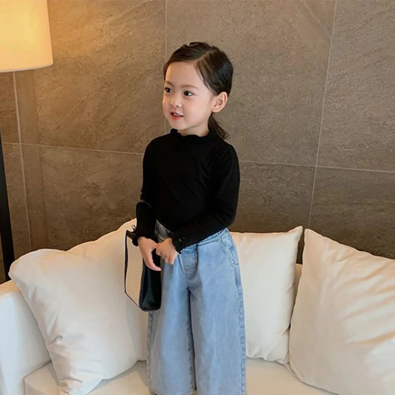 Baby Girls Long-Sleeve Turtleneck Tee