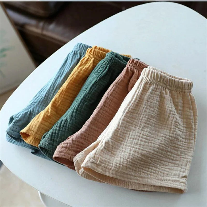 MOMSTAG Cotton Linen Kids' Shorts