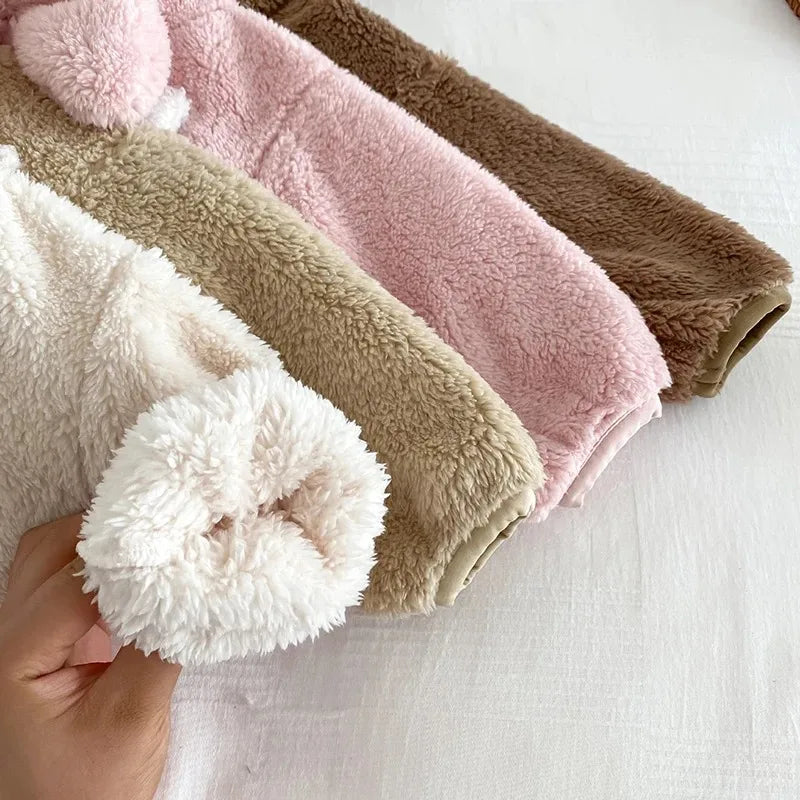 Bunny Plush Hooded Jacket